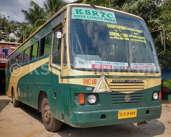 Rnc46 Ksrtc Super Express Air Bus Aanavandi Travel Blog