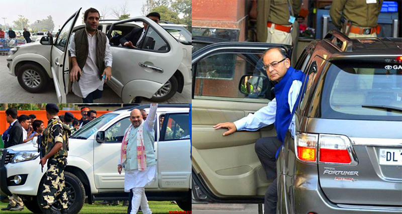 10 Indian politicians & their Toyota Fortuners - Aanavandi Travel Blog