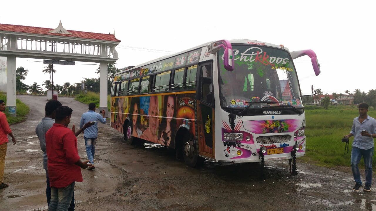 Kerala Pornstars - Kerala Tourist bus painted with adult film stars getting viral... -  Aanavandi Travel Blog